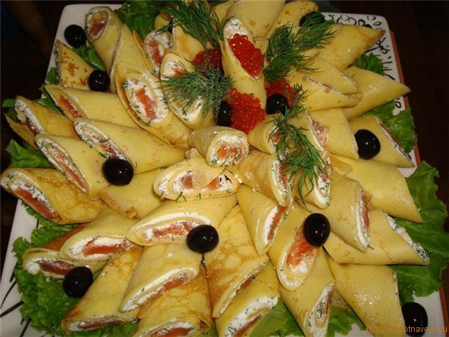 Блины с икрой рецепт