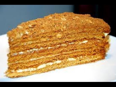 Торт медовик со сметанным кремом