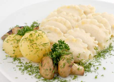 Вареники с картошкой и грибами